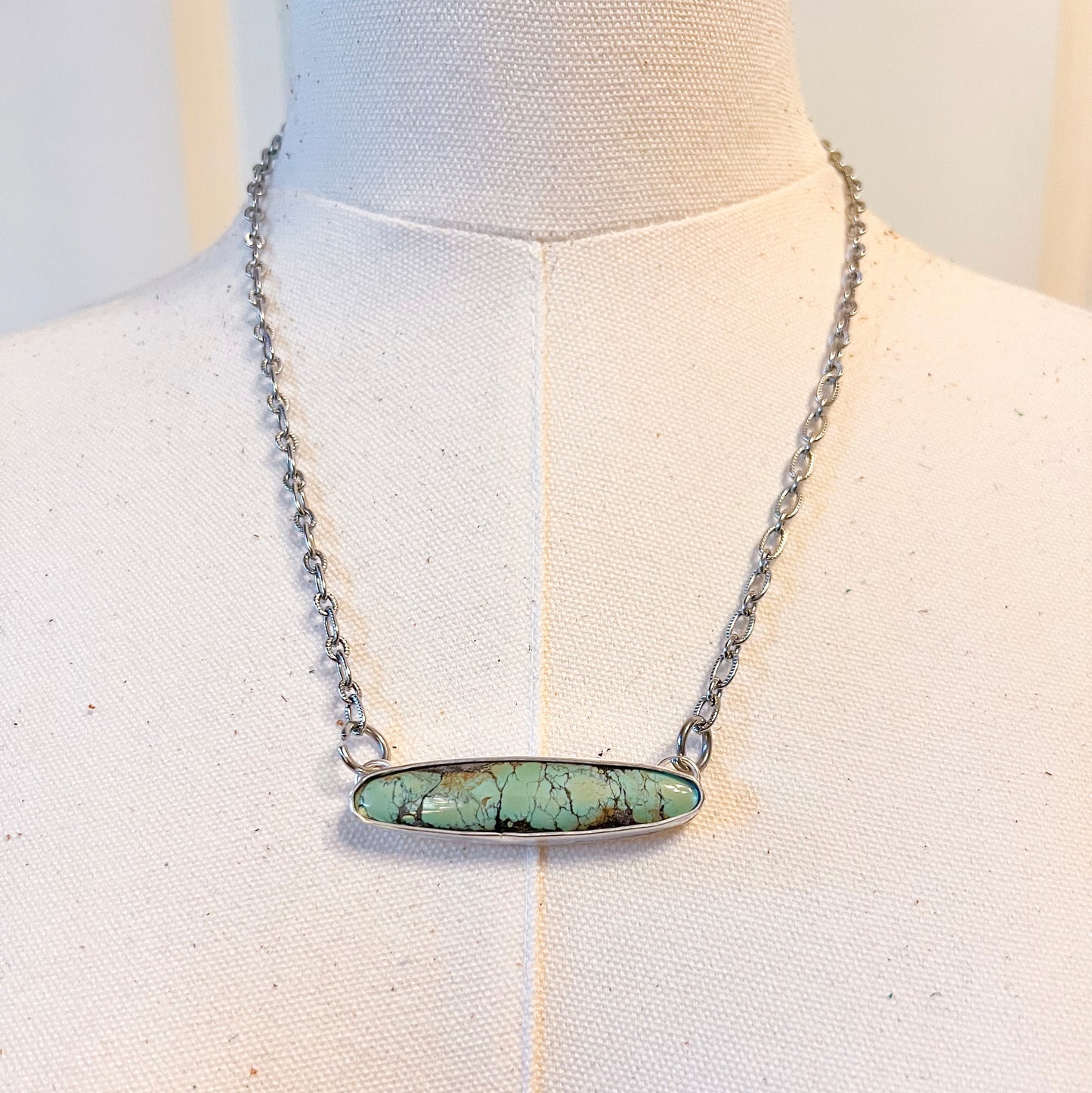 Turquoise Bar Necklace