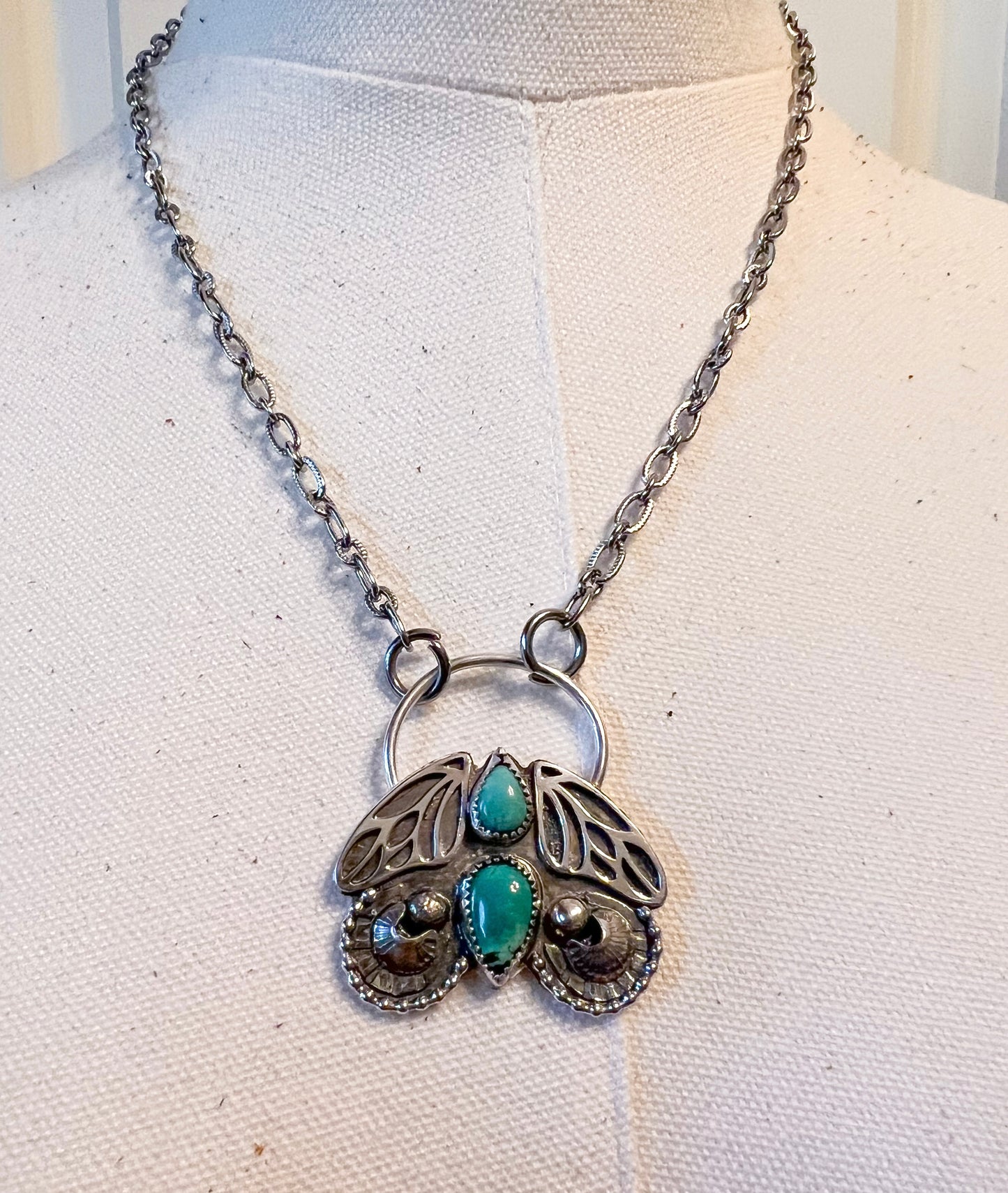 Turquoise Butterfly Necklace
