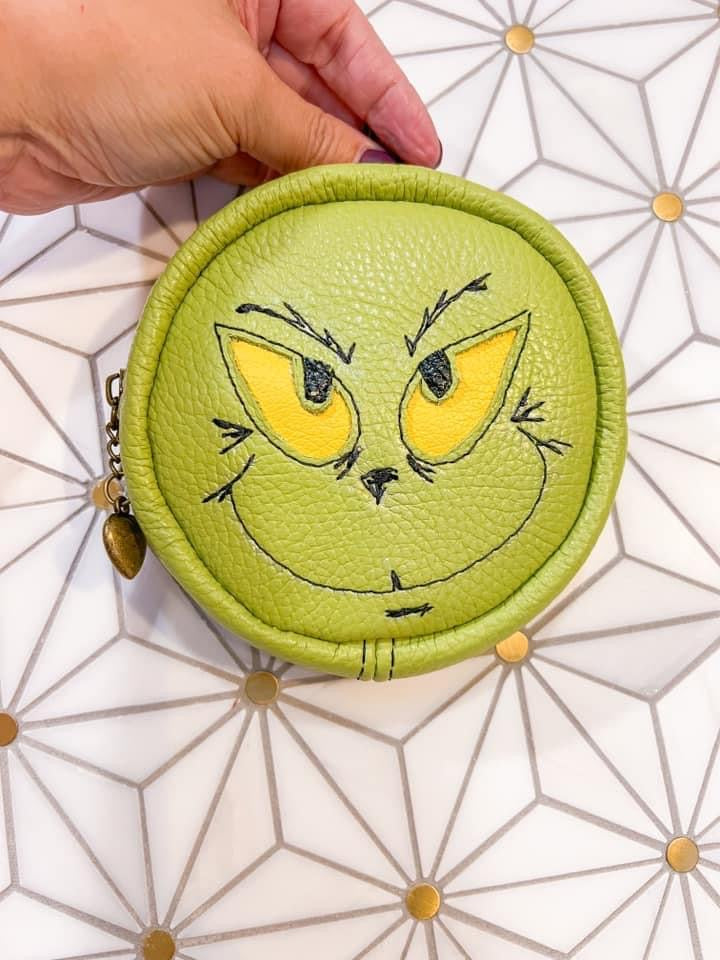 “A Mean One” Round Pouch