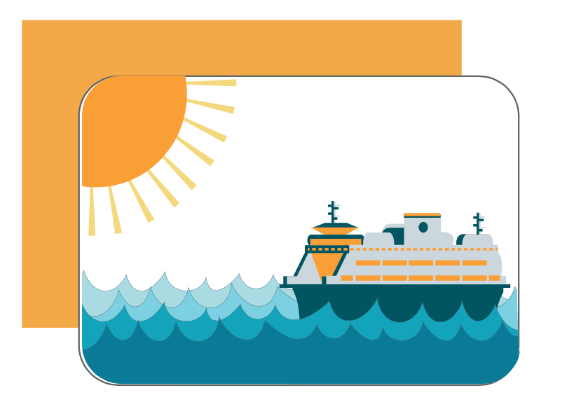 Ferry Boat Greeting Cards - Boxed Set