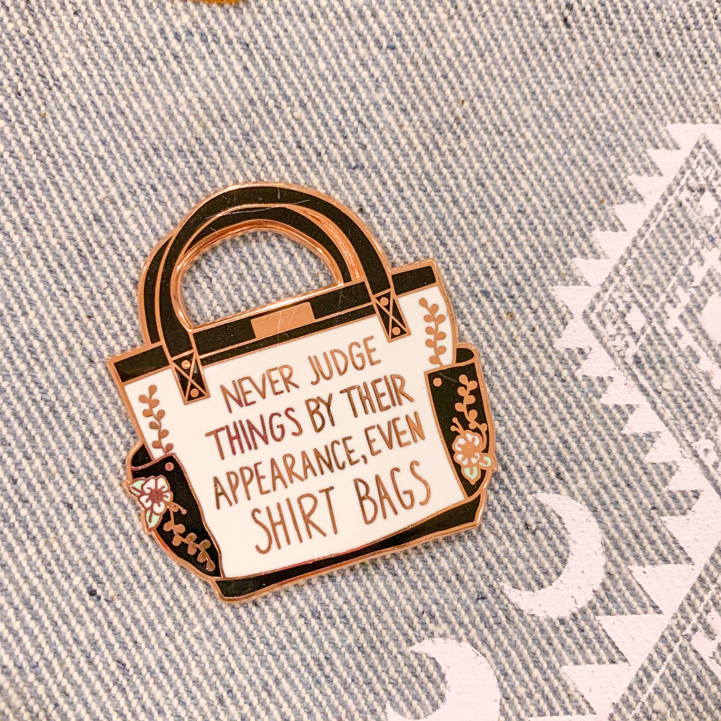 Shirt Bag Hard Enamel Pin