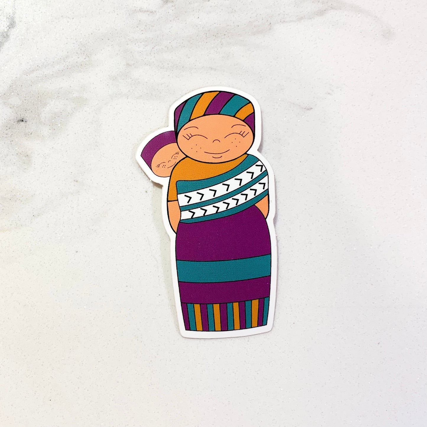 Baby Wearing Vinyl Sticker