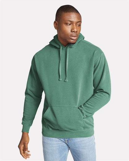 Comfort Colors Hooded Sweatshirt | Garment-Dyed Hoodie 1567: SEAFOAM / M