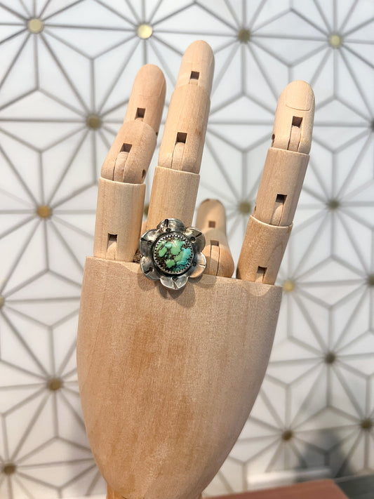 Picking Daisies Turquoise Ring
