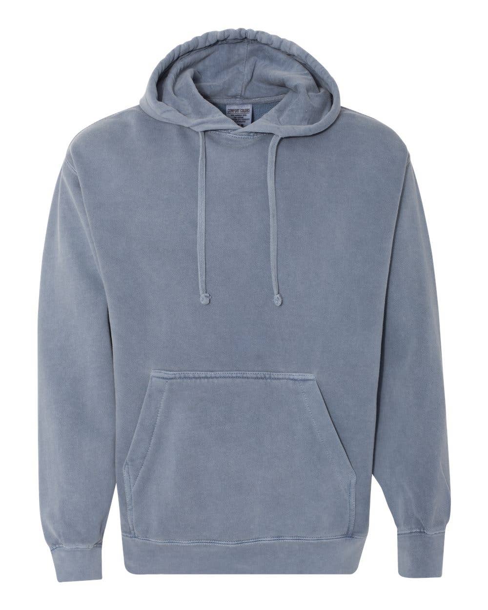 Comfort Colors Hooded Sweatshirt | Garment-Dyed Hoodie 1567: SEAFOAM / L