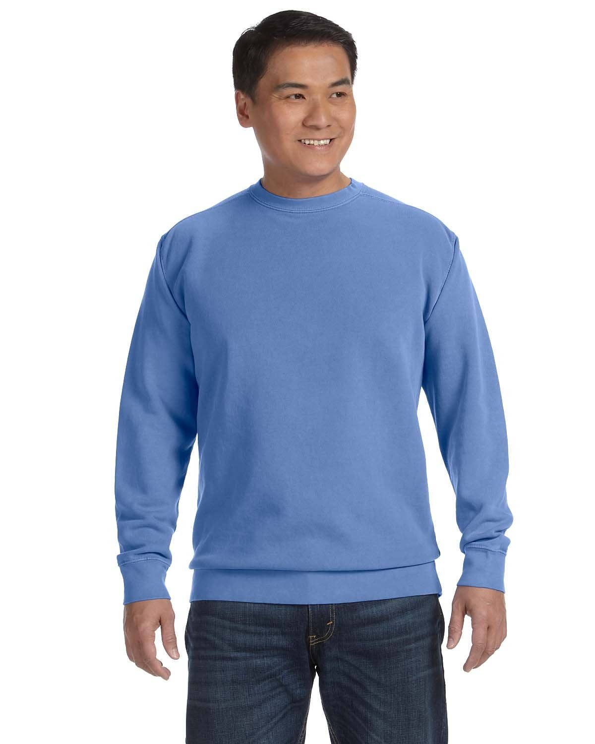 Comfort Colors Garment-Dyed Crewneck Blank Sweatshirt | 1566: ORCHID / S