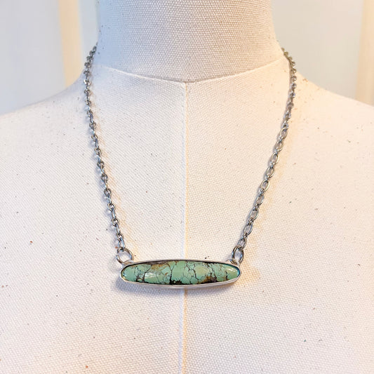 Turquoise Bar Necklace