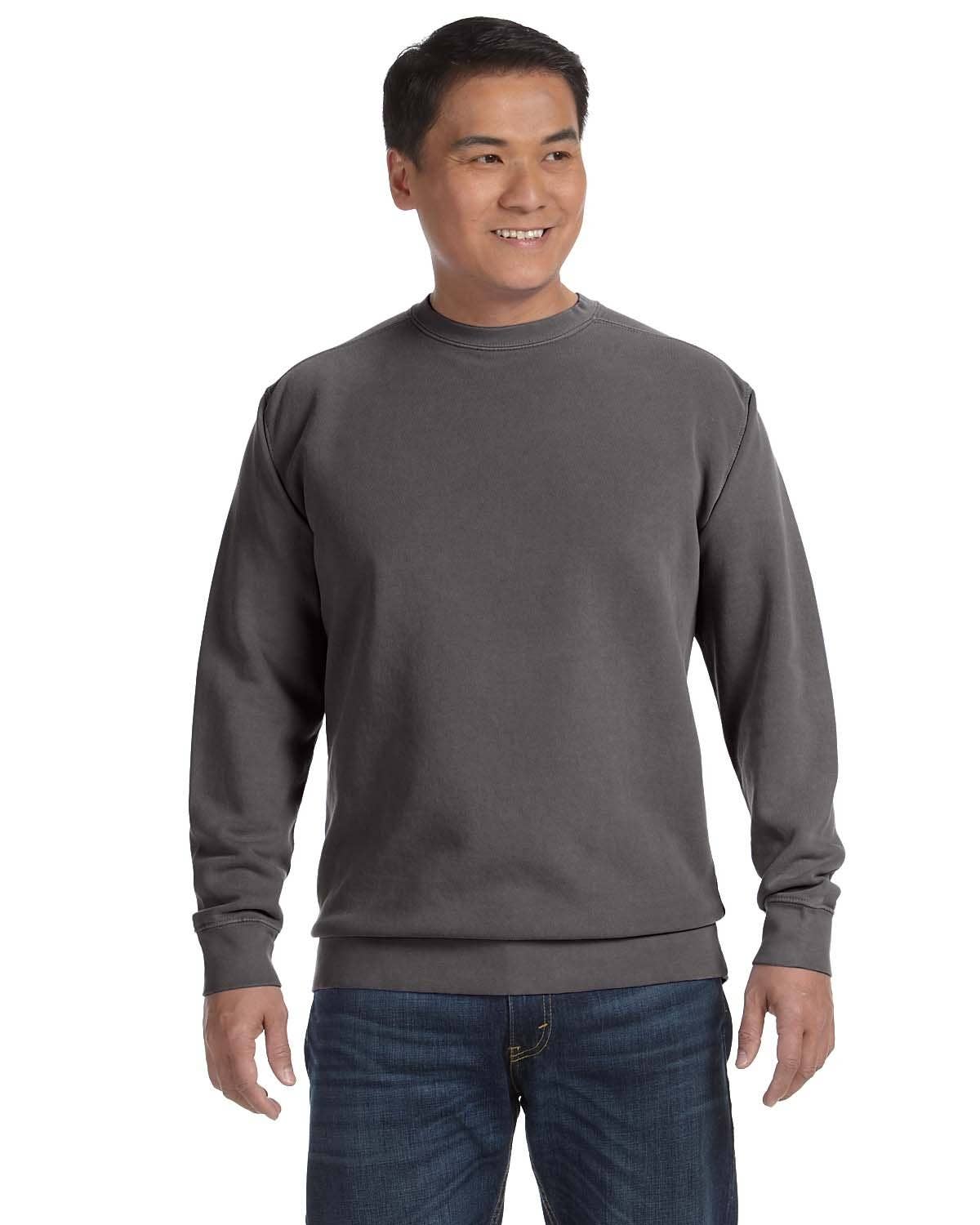 Comfort Colors Garment-Dyed Crewneck Blank Sweatshirt | 1566: TERRACOTA / M