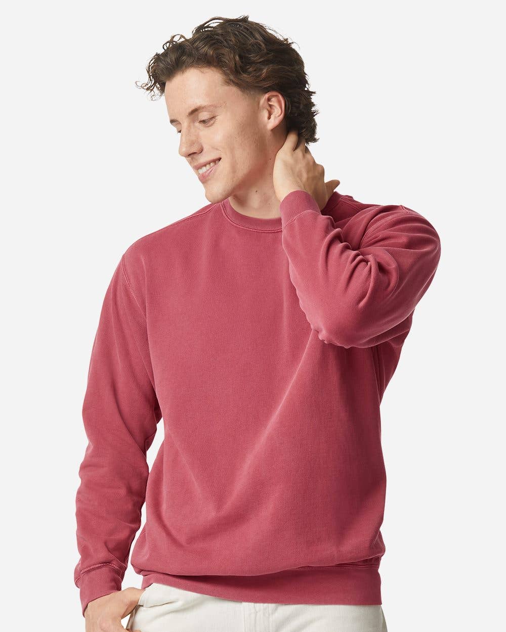 Comfort Colors Garment-Dyed Crewneck Blank Sweatshirt | 1566: TERRACOTA / XL