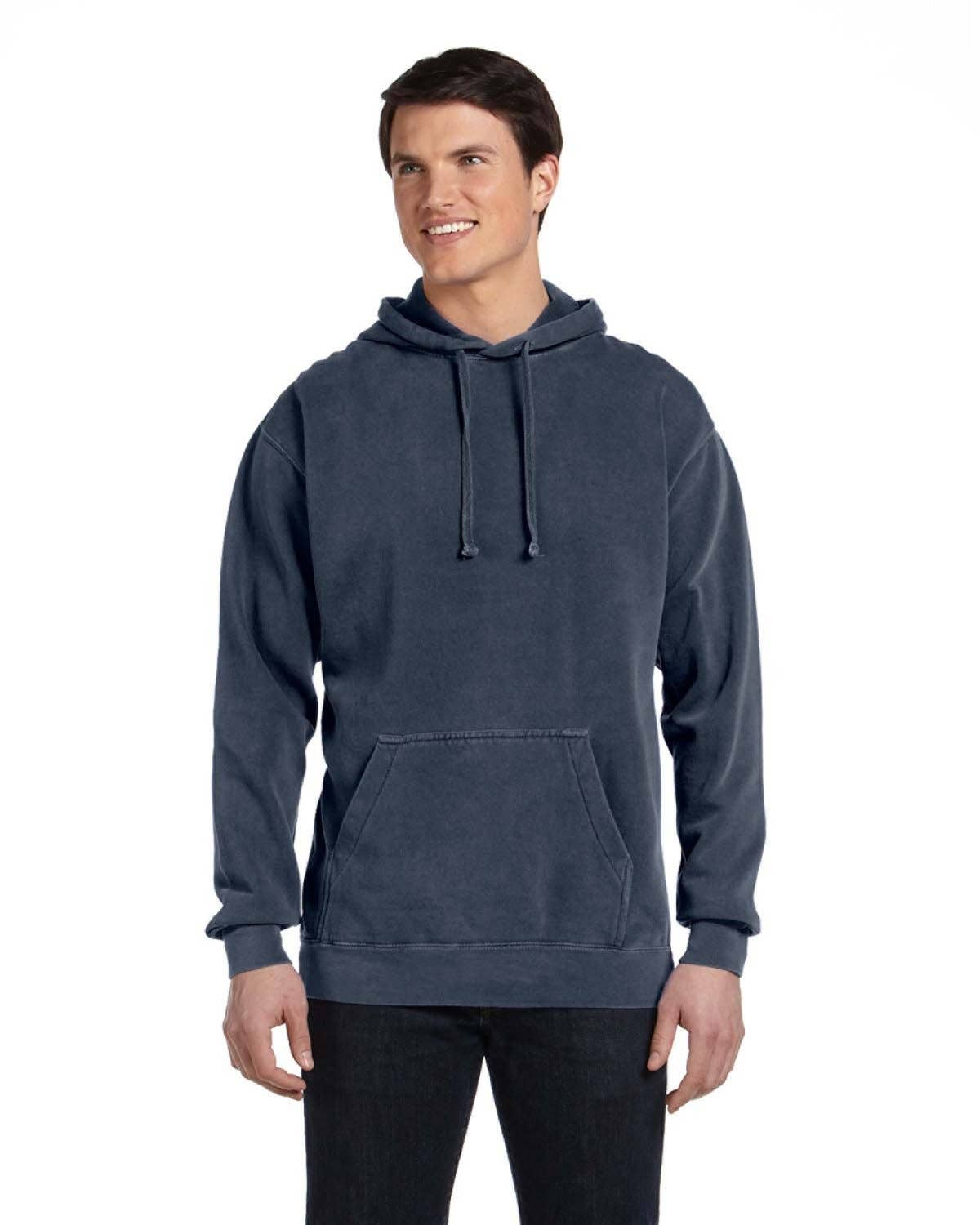 Comfort Colors Hooded Sweatshirt | Garment-Dyed Hoodie 1567: SEAFOAM / M