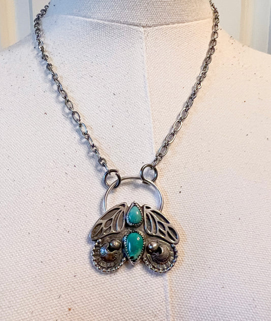 Turquoise Butterfly Necklace