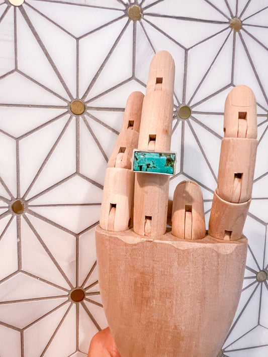 East West Turquoise Ring