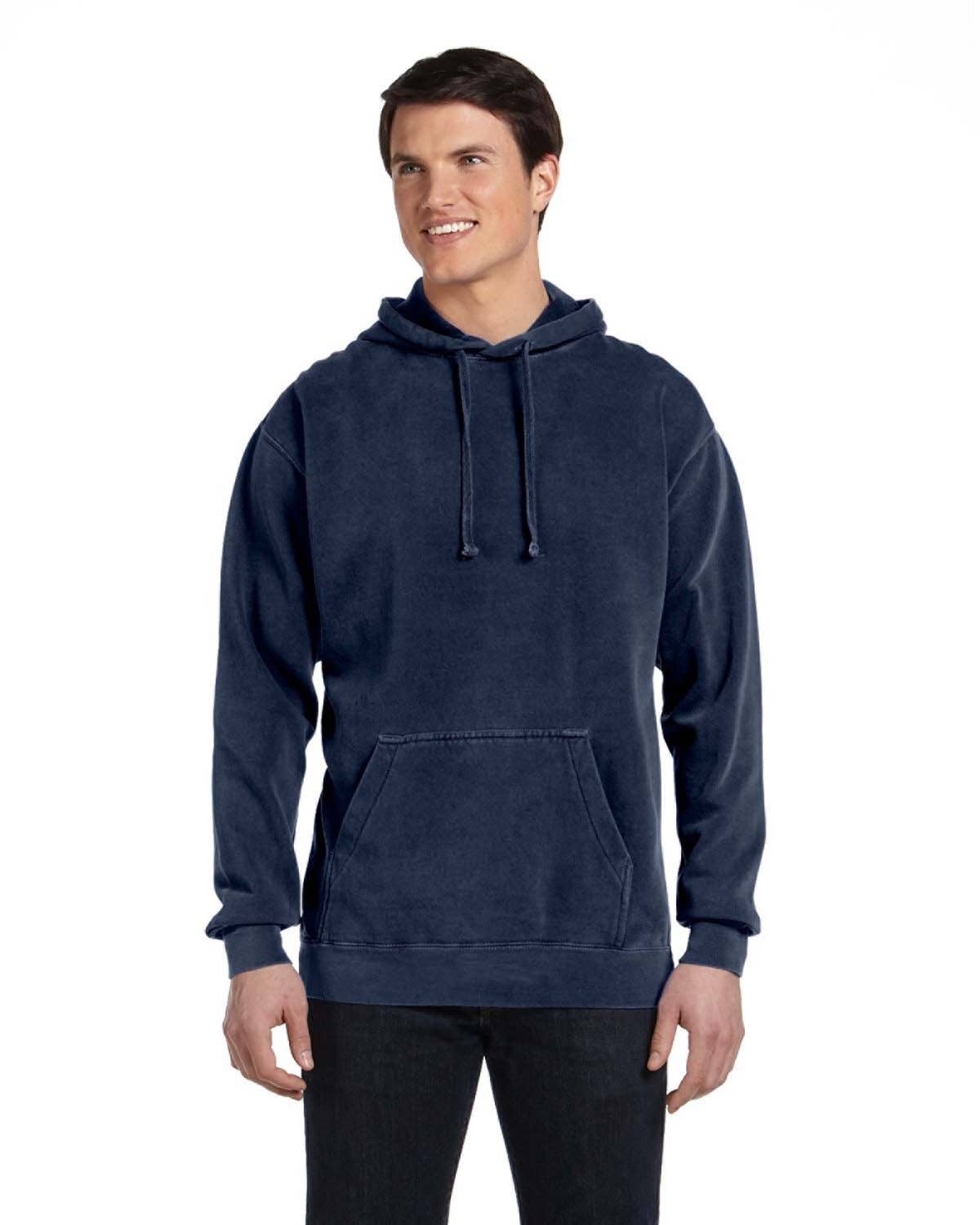 Comfort Colors Hooded Sweatshirt | Garment-Dyed Hoodie 1567: SEAFOAM / M