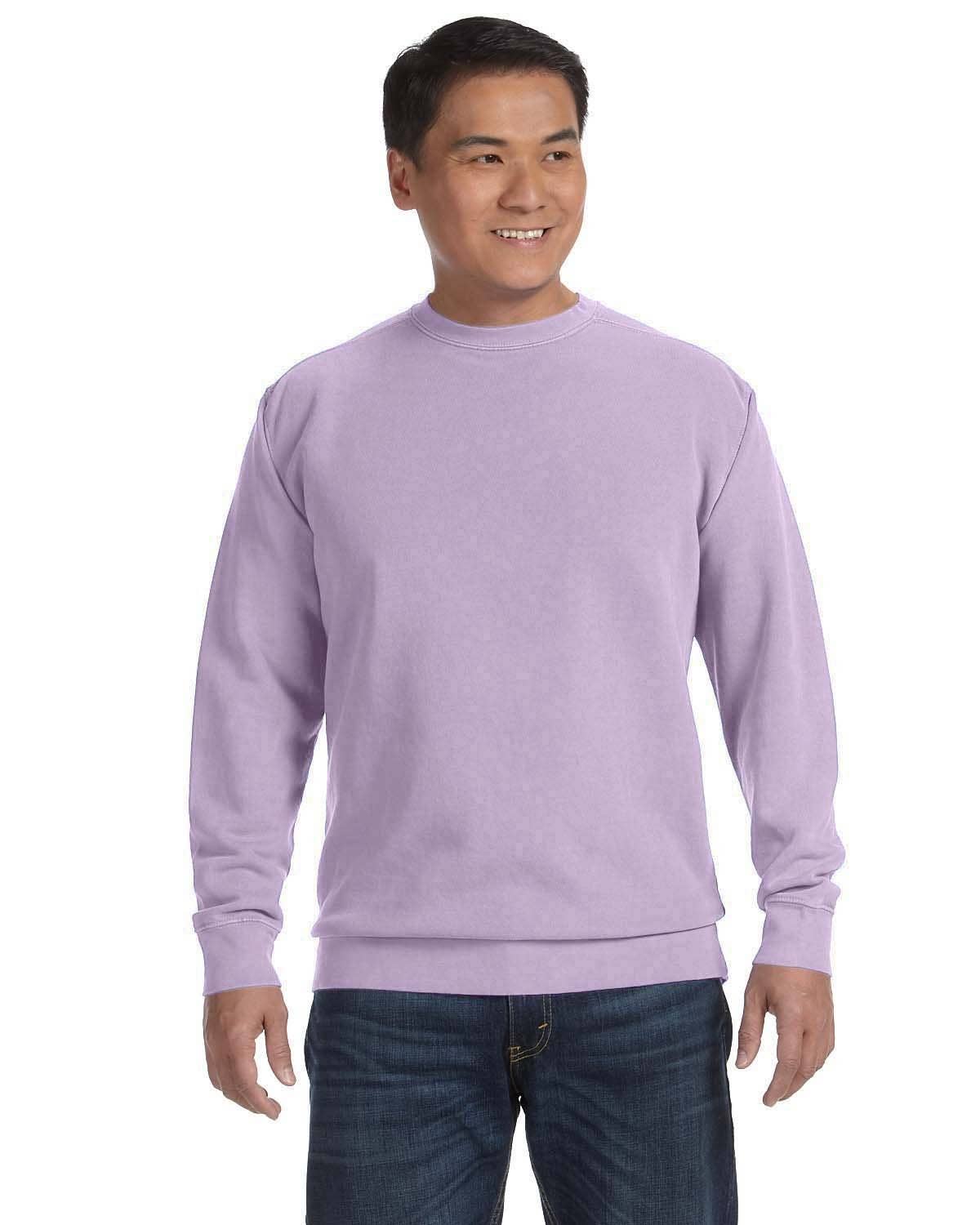 Comfort Colors Garment-Dyed Crewneck Blank Sweatshirt | 1566: ORCHID / L