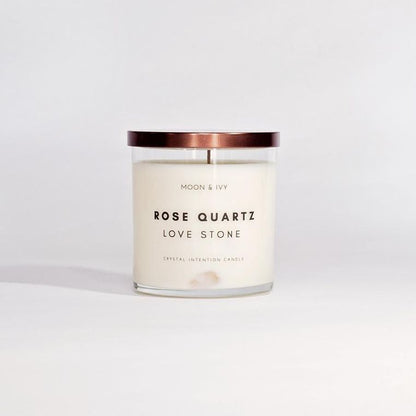 Rose Quartz Soy Candle | Sweet Floral (Love & Harmony)